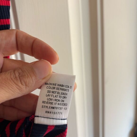 Gilli Nautical Blue and Red Striped Bodysuit - Picture 6 of 9